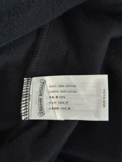 Chrome Hearts Black & Silver Script Logo Hoodie