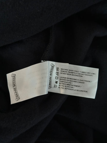 Chrome Hearts Black & Silver Script Logo Hoodie