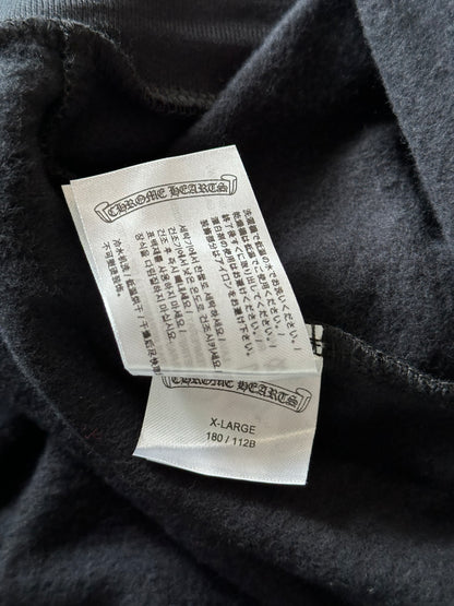 Chrome Hearts Black & Silver Script Logo Hoodie