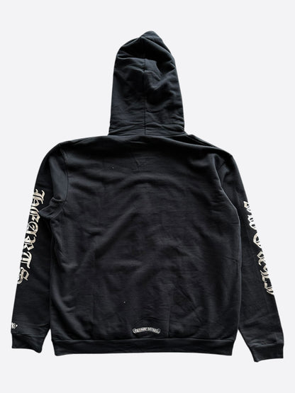 Chrome Hearts Black & Silver Script Logo Hoodie