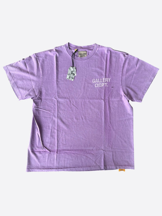 Gallery Dept Vintage Purple & White Logo T-Shirt
