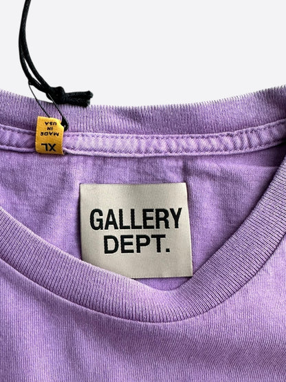 Gallery Dept Vintage Purple & White Logo T-Shirt
