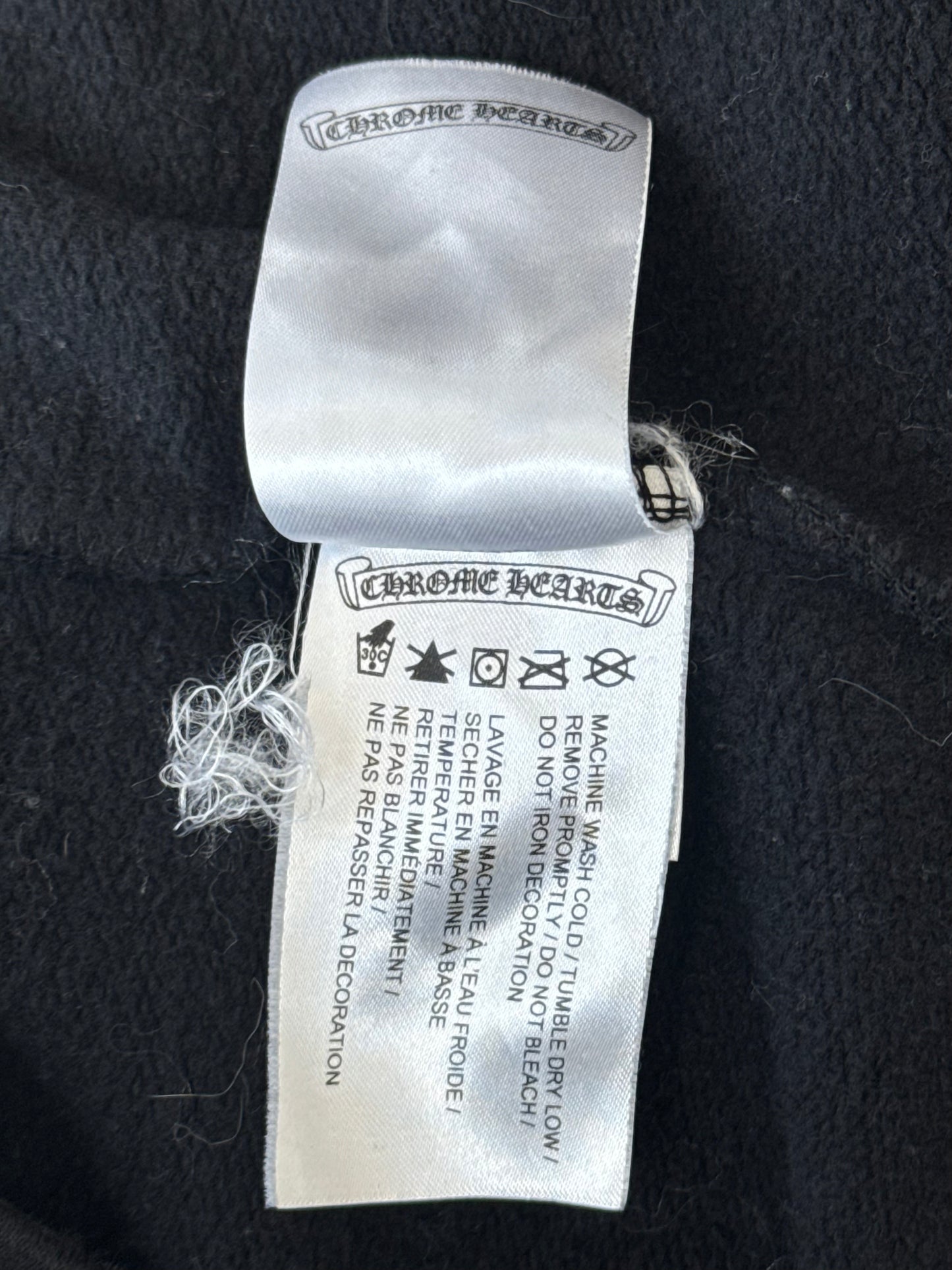 Chrome Hearts Mapplethorpe Black & Blue Horseshoe Logo Hoodie