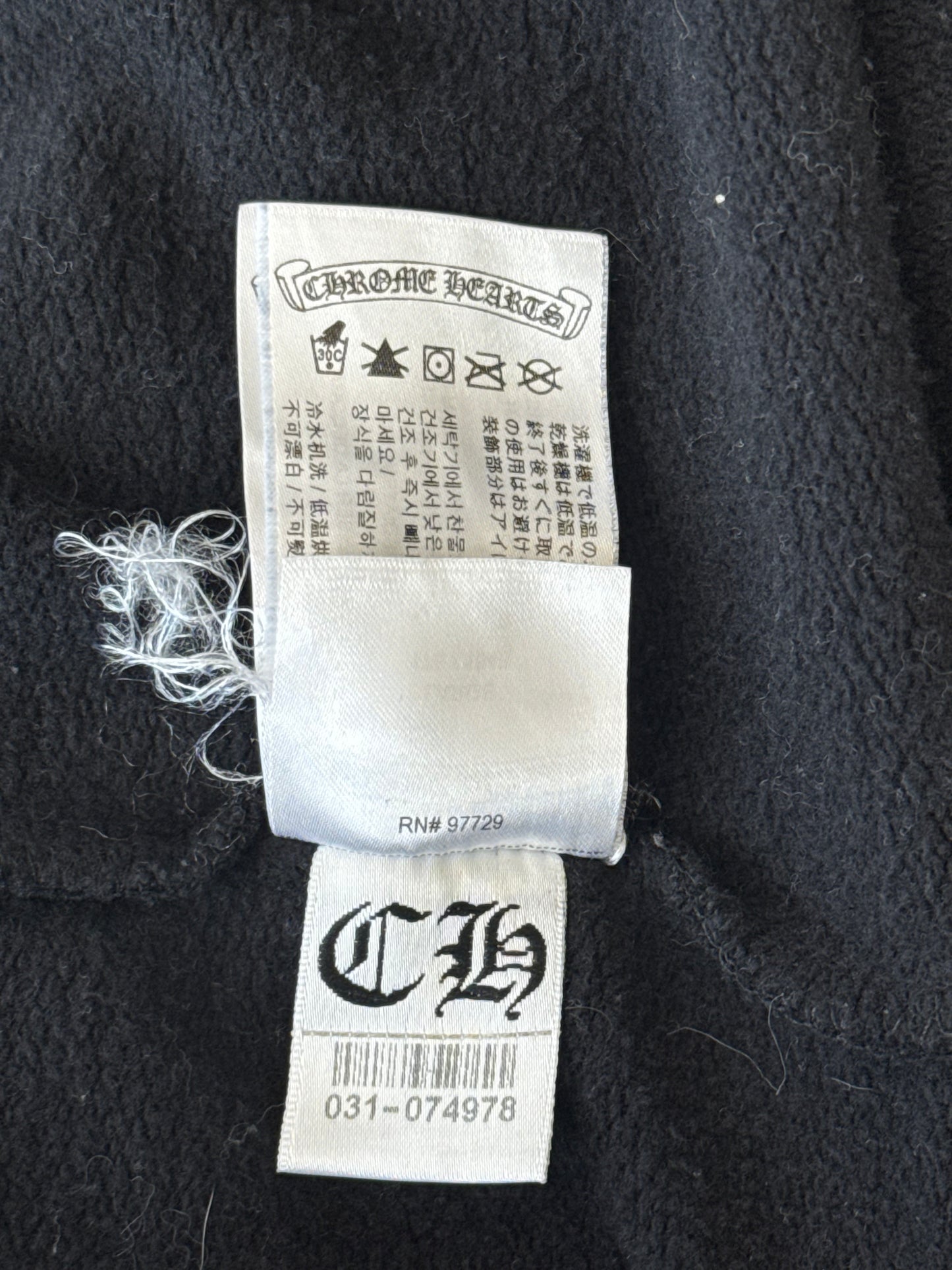 Chrome Hearts Mapplethorpe Black & Blue Horseshoe Logo Hoodie