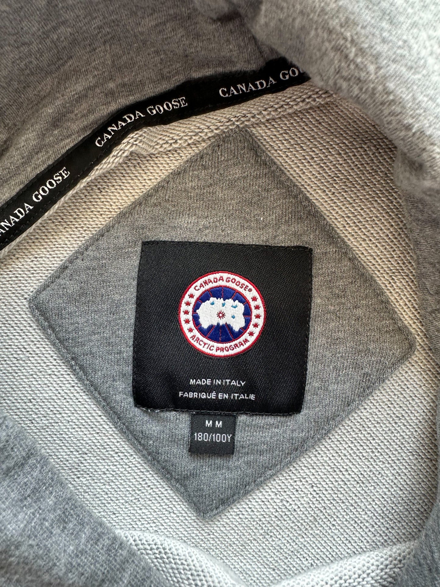Canada Goose Grey Huron Black Label Hoodie