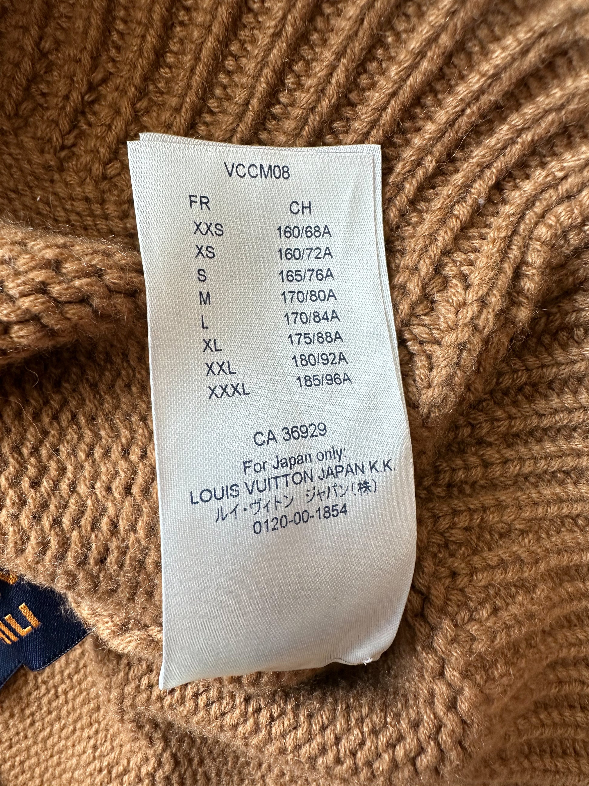 Louis Vuitton Brown Peace & Love Cashmere Sweater