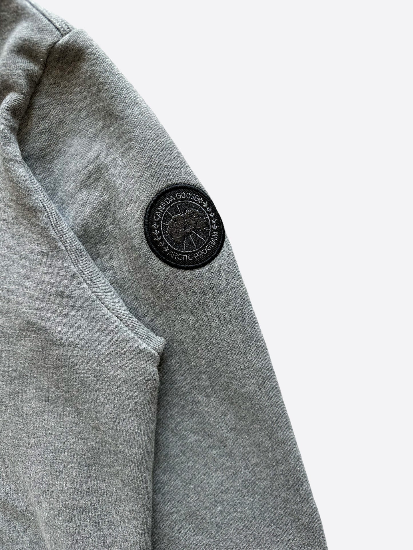 Canada Goose Grey Huron Black Label Hoodie