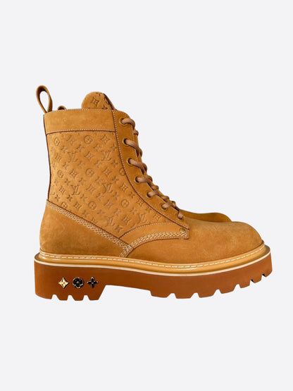 Louis Vuitton Brown Monogram Ranger Boots