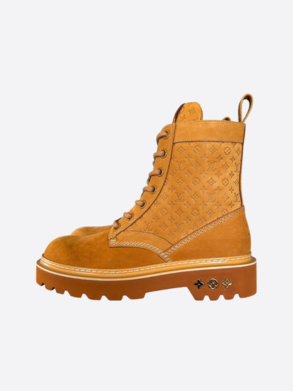 Louis Vuitton Brown Monogram Ranger Boots