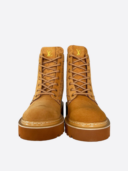 Louis Vuitton Brown Monogram Ranger Boots