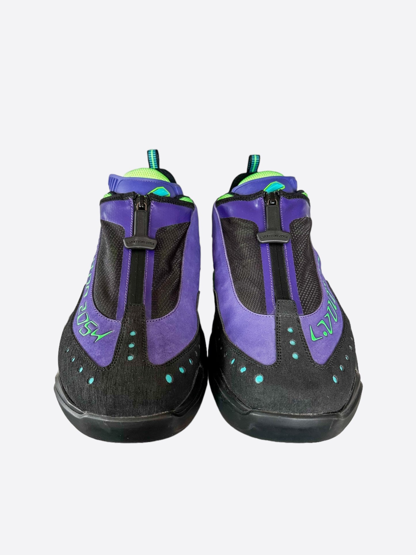 Louis Vuitton Green & Purple 2054 Millenium Trainers