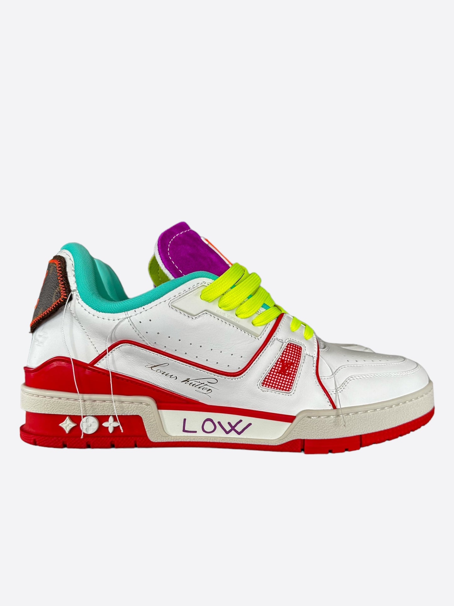 Louis Vuitton White & Red Paris Exclusive Trainer