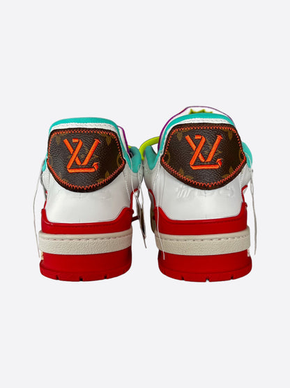 Louis Vuitton White & Red Paris Exclusive Trainer