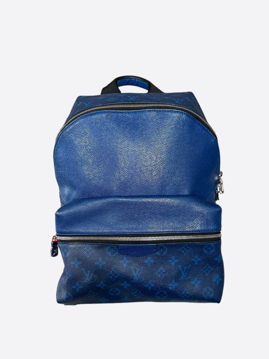 Louis Vuitton Blue Taigarama Monogram Discovery Backpack