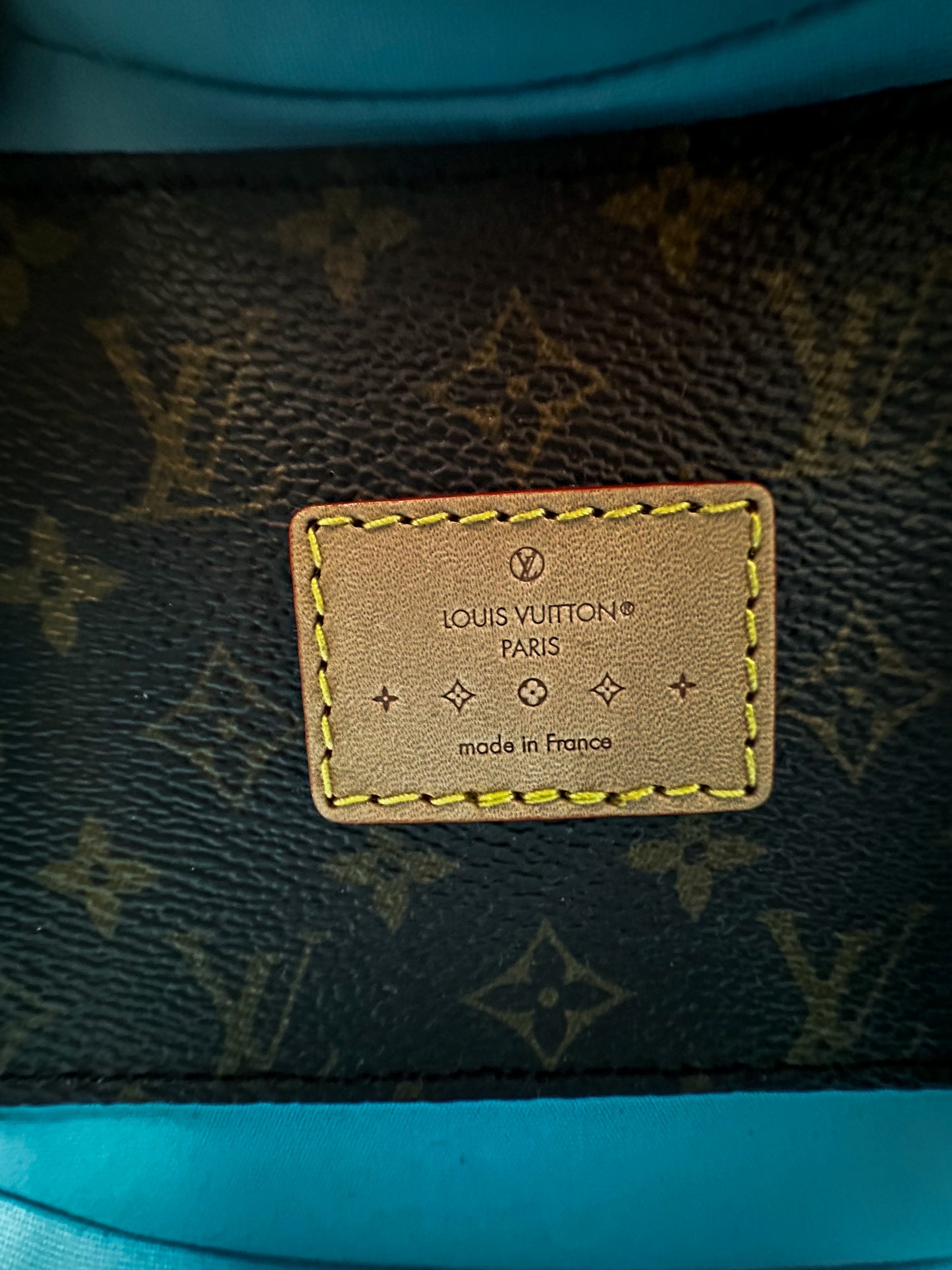 Louis Vuitton Sky Blue Vernis Monogram Croissant PM