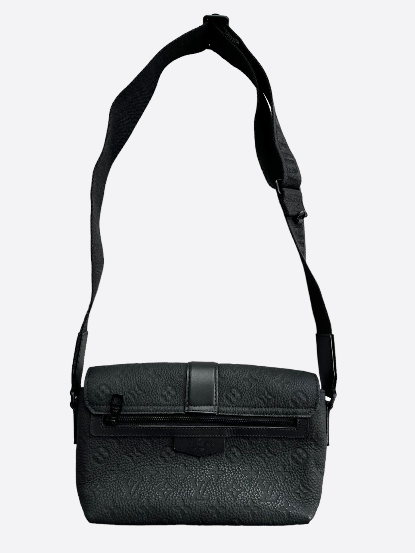 Louis Vuitton Black Taurillon Monogram S-Cape Messenger Bag