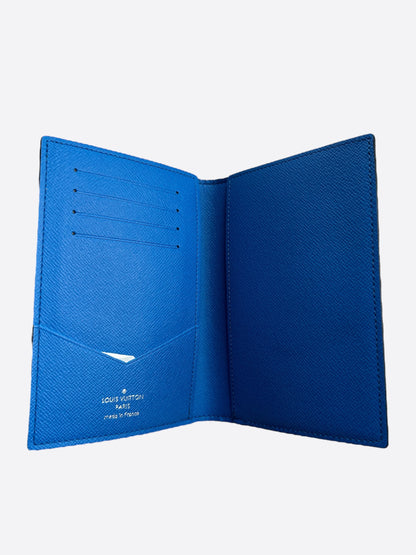 Louis Vuitton Blue Monogram Passport Cover