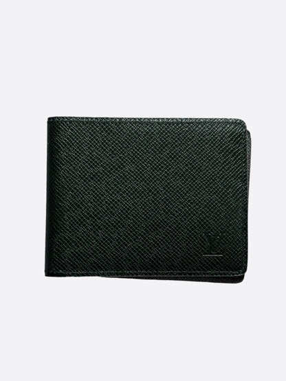 Louis Vuitton Dark Green Taigarama Slender Wallet