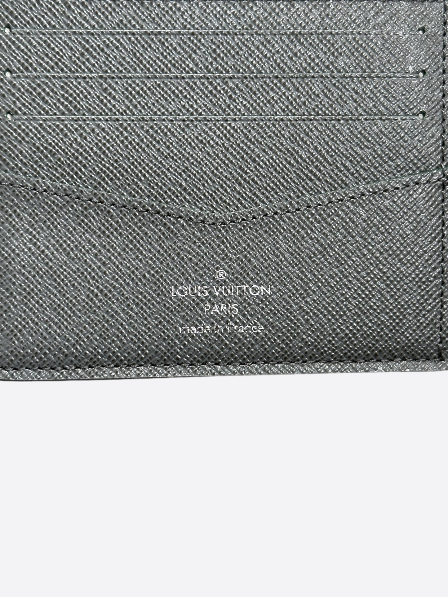 Louis Vuitton Dark Green Taigarama Slender Wallet