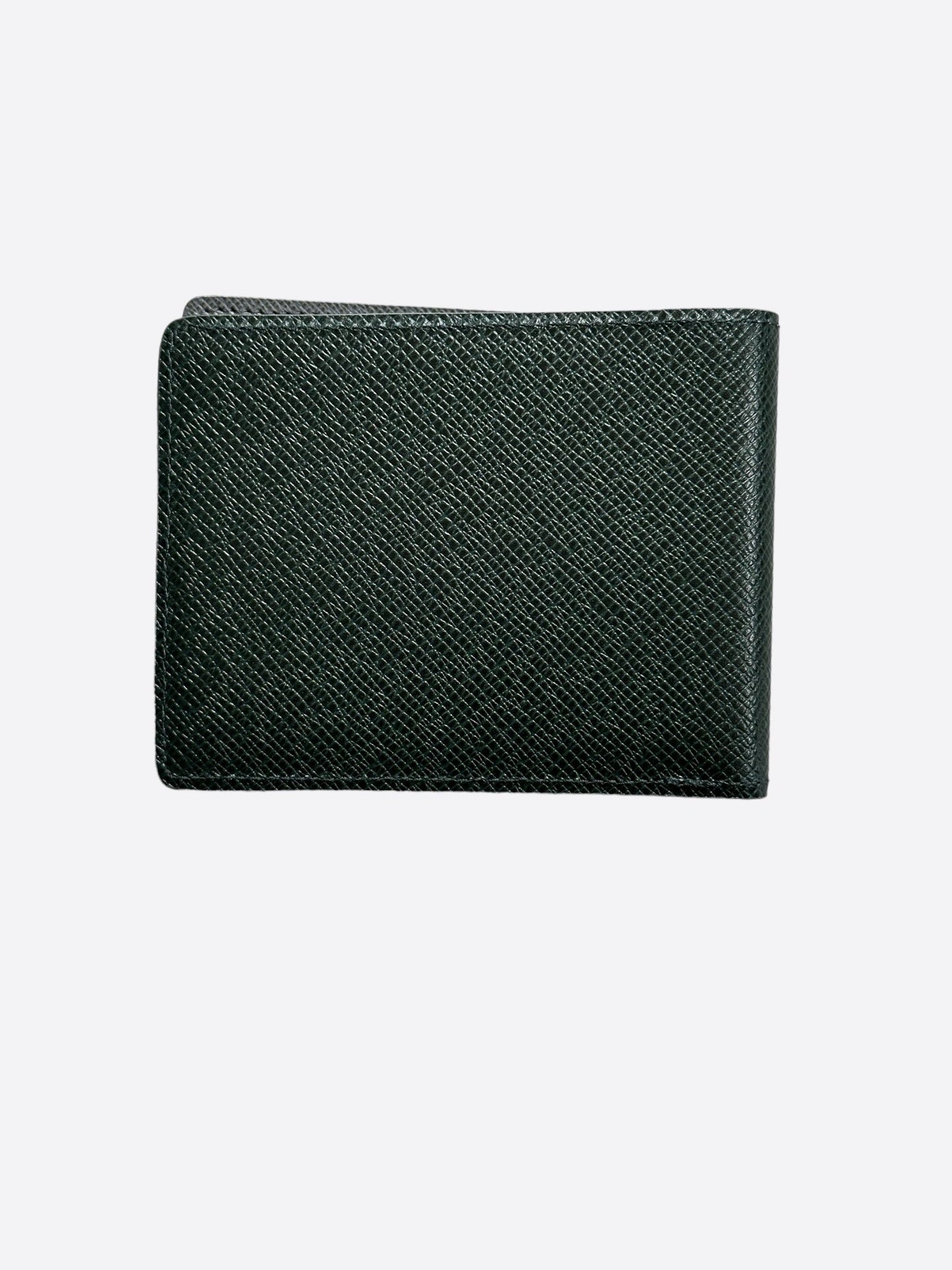 Louis Vuitton Dark Green Taigarama Slender Wallet