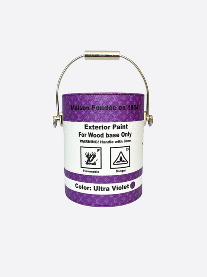 Louis Vuitton Purple Paint Can Leather Bag