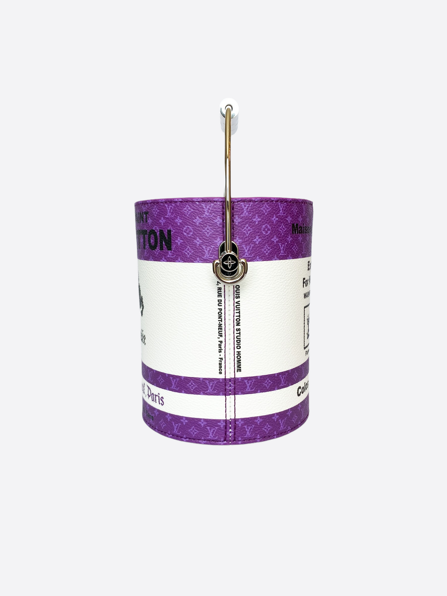 Louis Vuitton Purple Paint Can Leather Bag