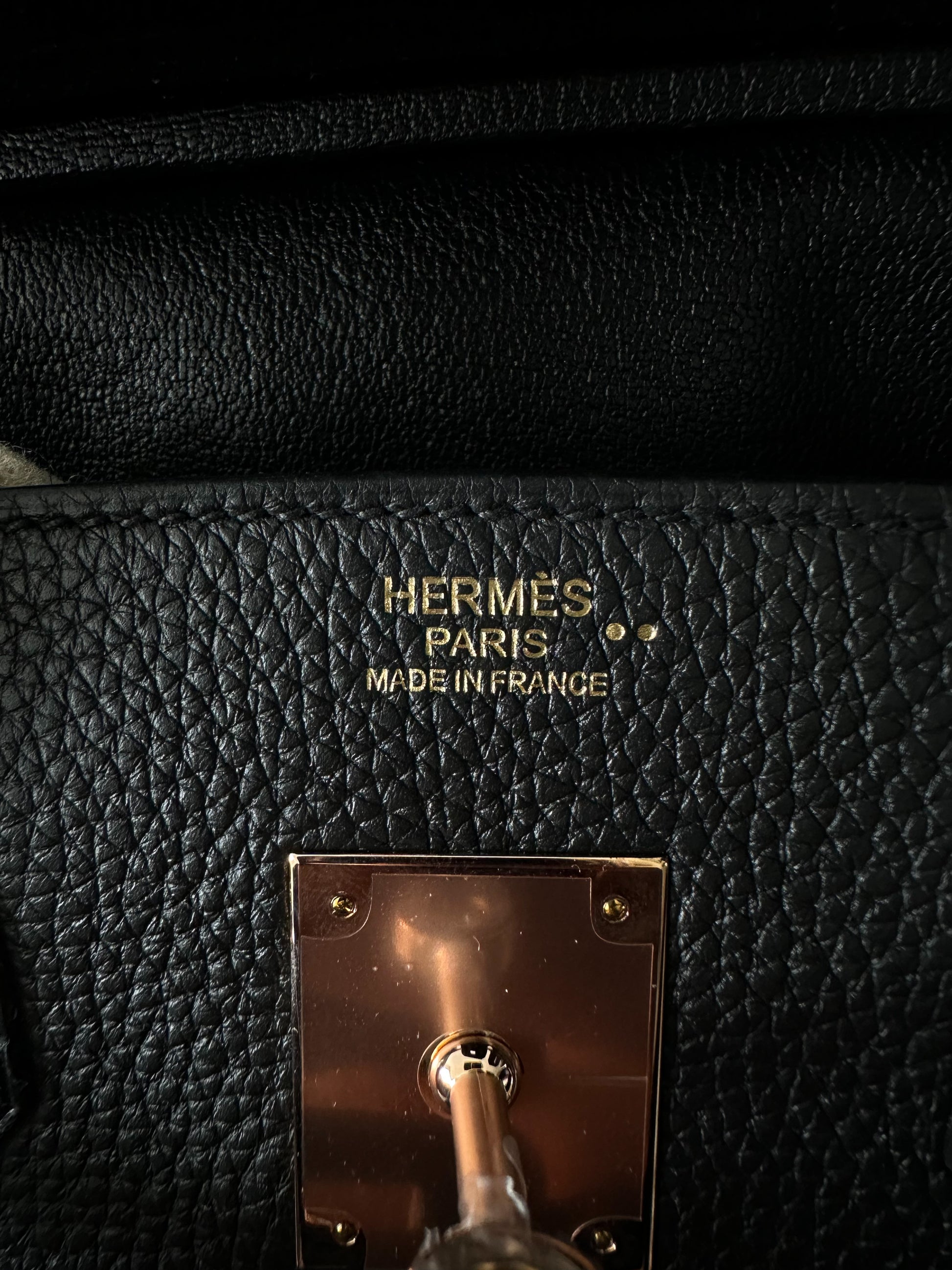 Hermès Black Crocodile Rose Gold Birkin 30 – Savonches