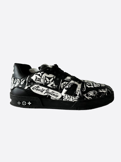 Louis Vuitton Black & White Comic Trainers