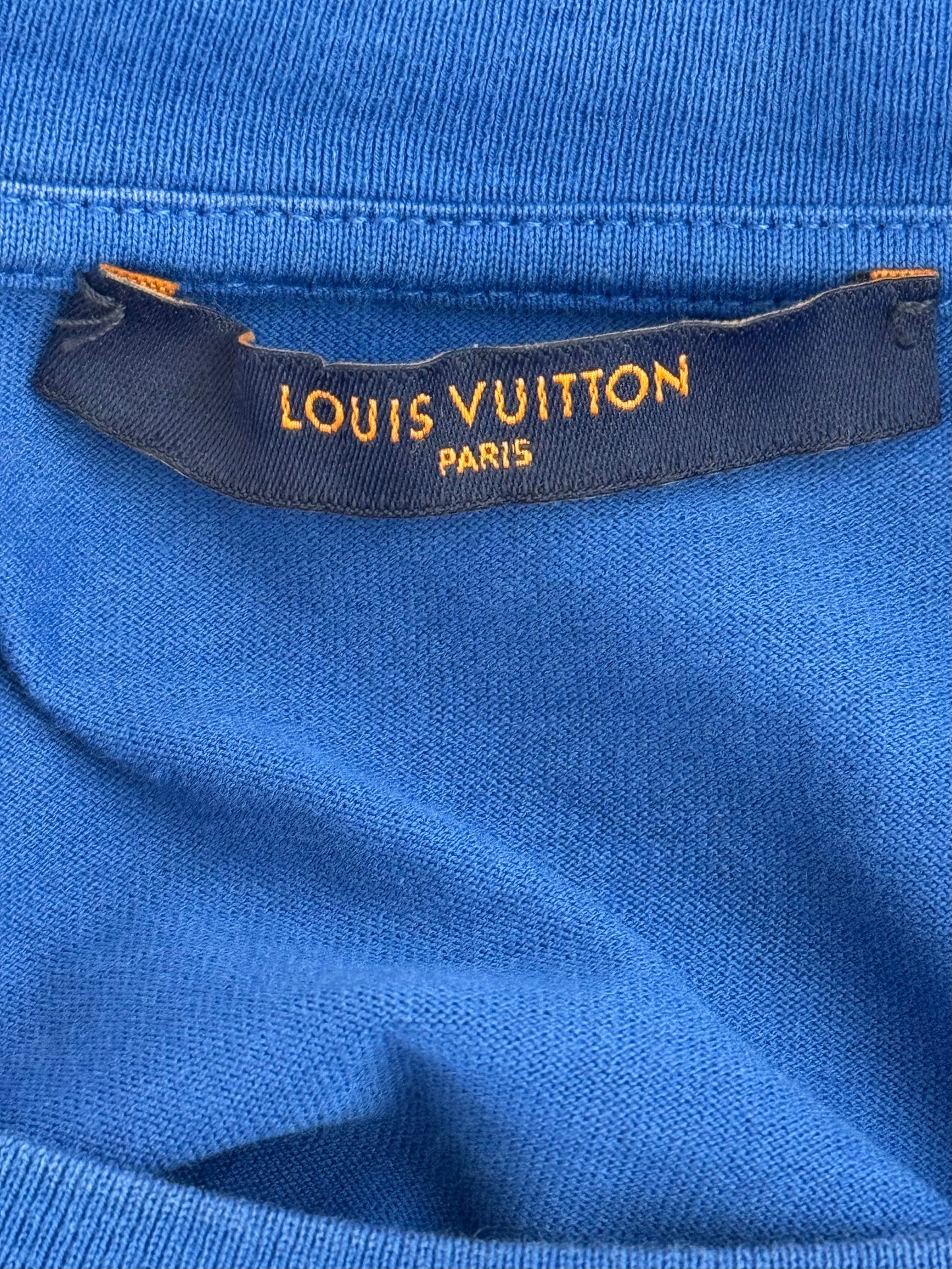 Louis Vuitton Blue & Red Monogram Gradient T-Shirt