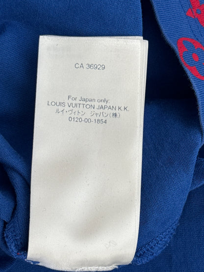 Louis Vuitton Blue & Red Monogram Gradient T-Shirt