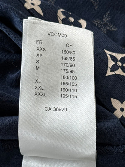 Louis Vuitton Navy & White Monogram Gradient T-Shirt