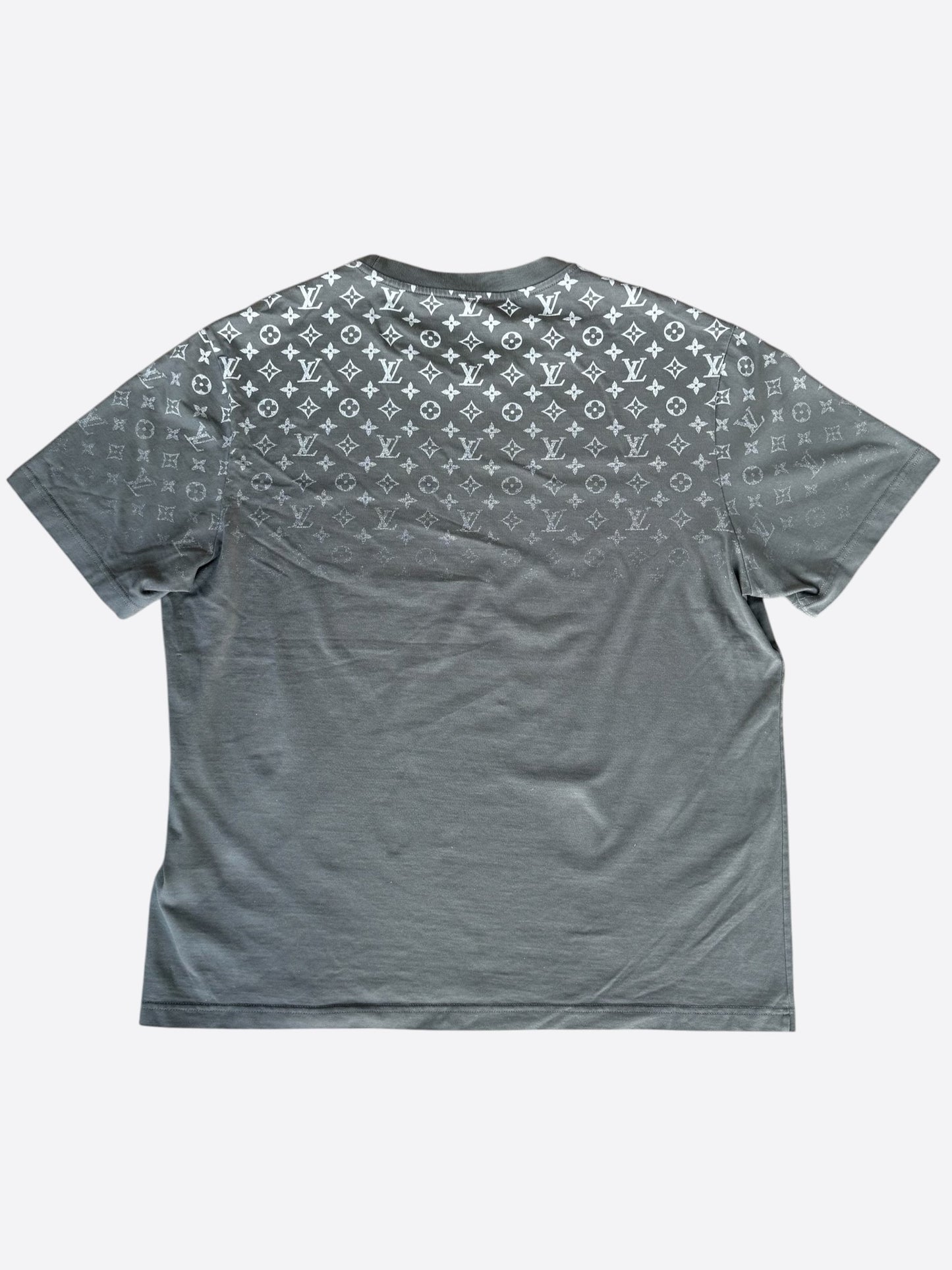 Louis Vuitton Grey & White Monogram Gradient T-Shirt