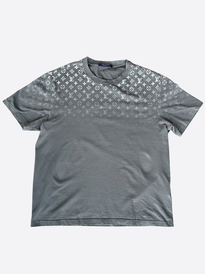 Louis Vuitton Grey & White Monogram Gradient T-Shirt