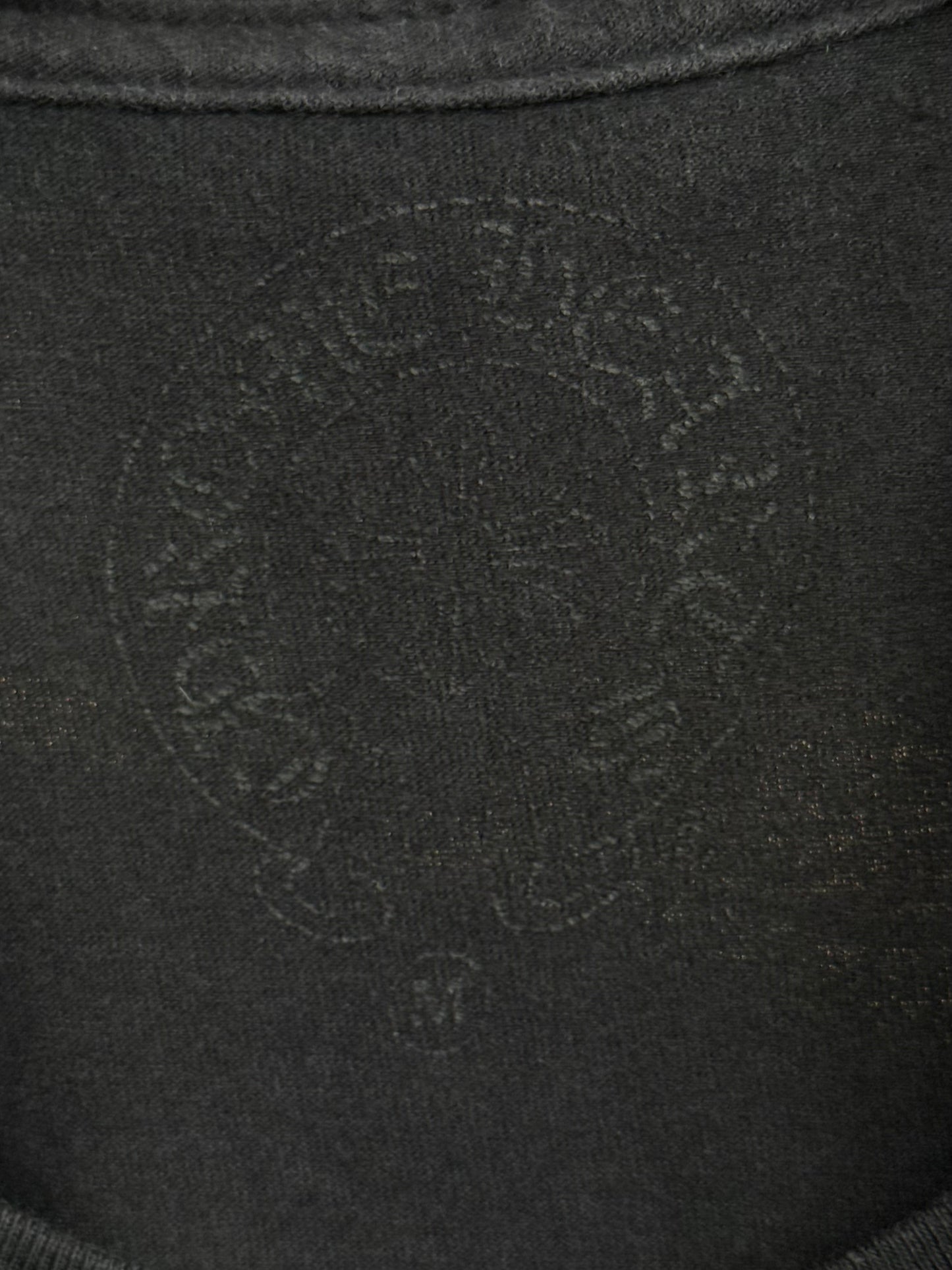 Chrome Hearts Black & White Miami Horseshoe Logo T-Shirt