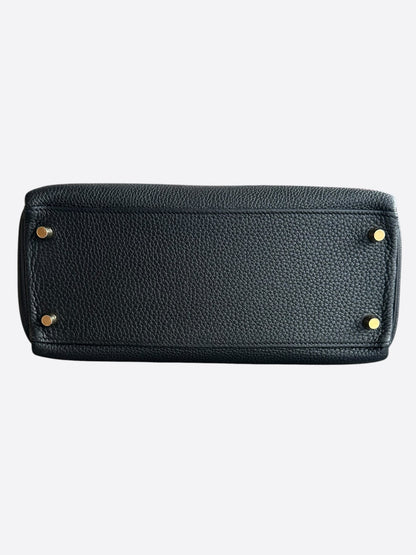 Hermes Black Togo & Gold Hardware Kelly 28