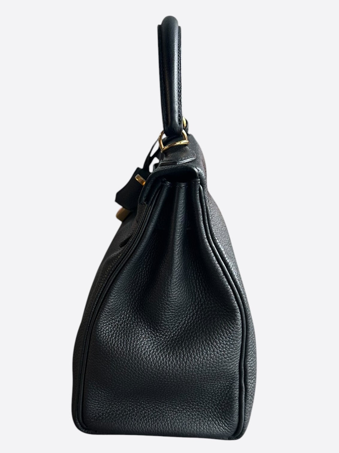 Hermes Black Togo & Gold Hardware Kelly 28