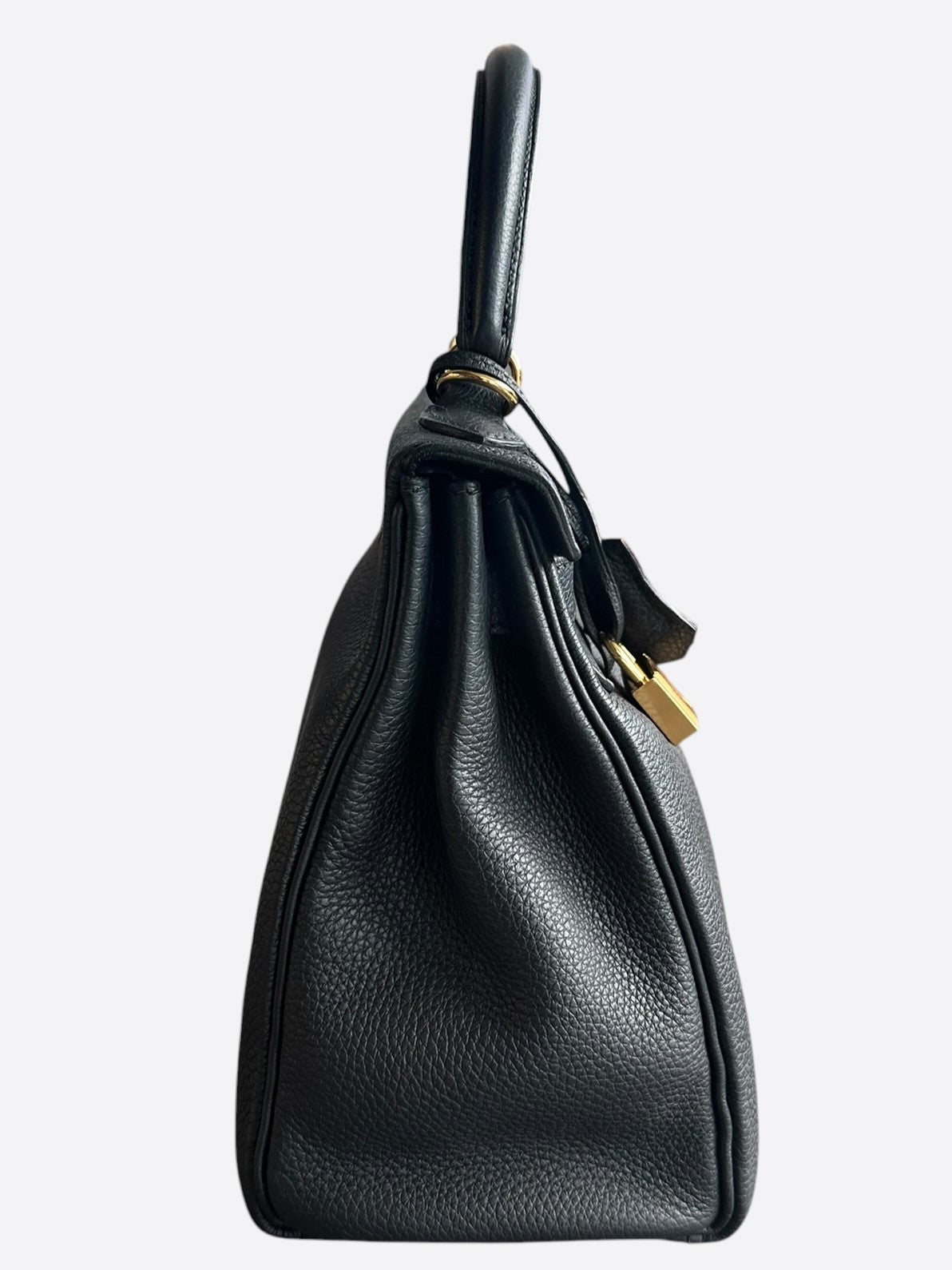 Hermes Black Togo & Gold Hardware Kelly 28