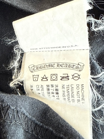 Chrome Hearts Black & White Miami Horseshoe Logo T-Shirt