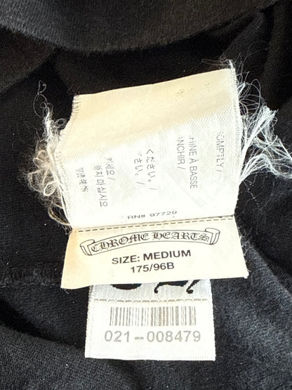 Chrome Hearts Black & White Miami Horseshoe Logo T-Shirt