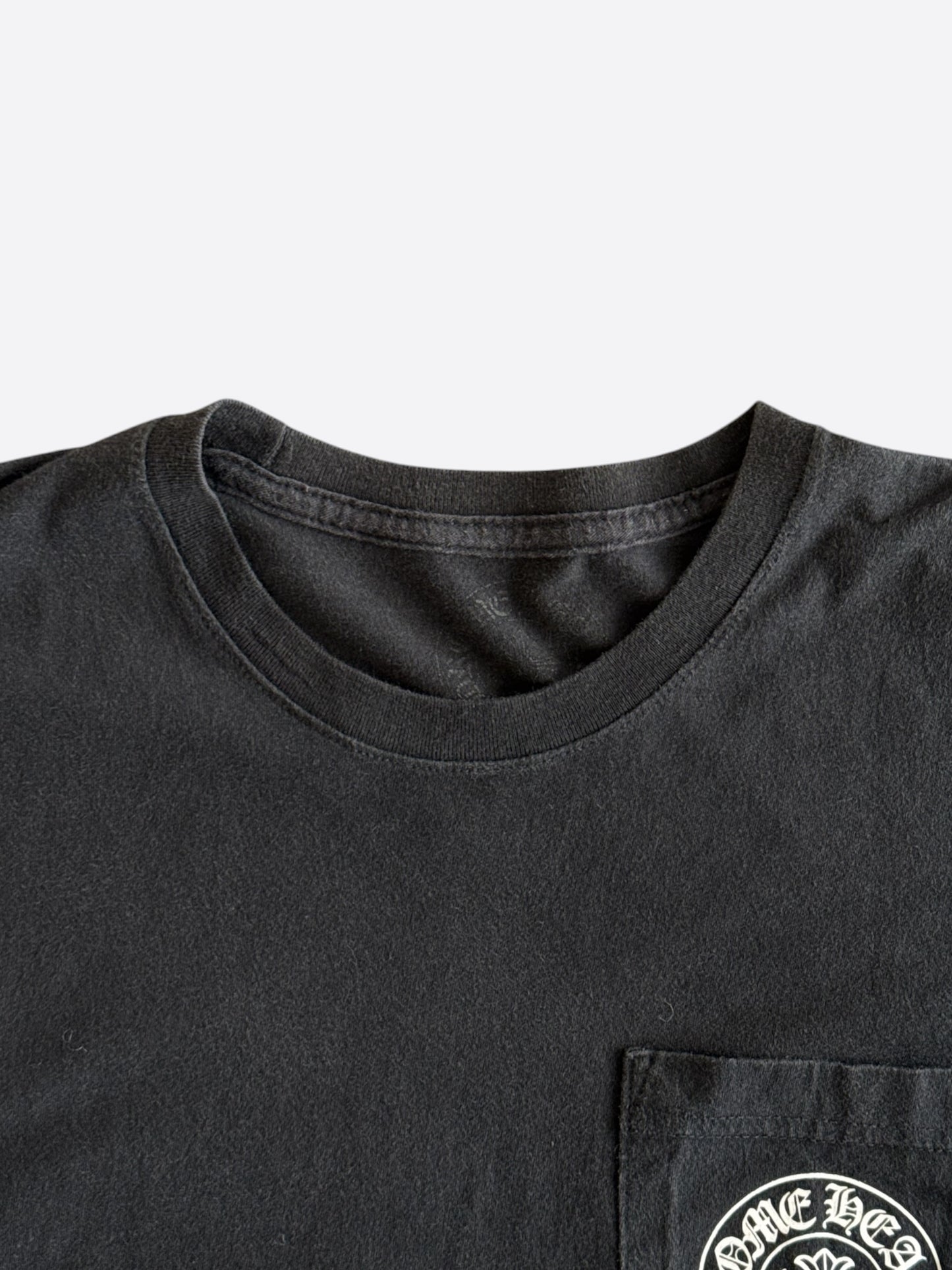 Chrome Hearts Black & White Miami Horseshoe Logo T-Shirt