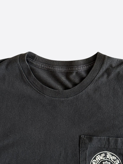 Chrome Hearts Black & White Miami Horseshoe Logo T-Shirt