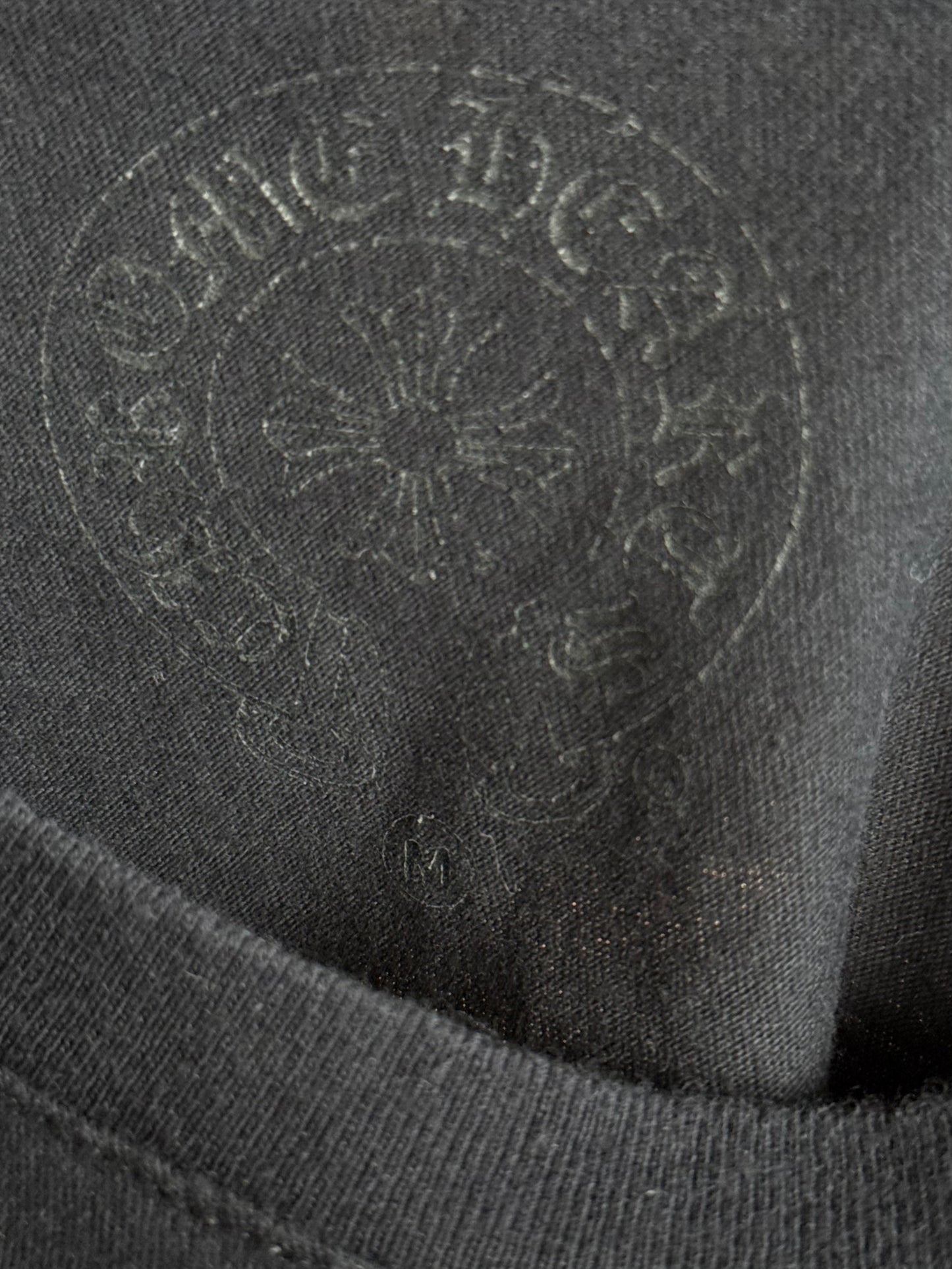 Chrome Hearts Black & White London Horseshoe Logo T-Shirt