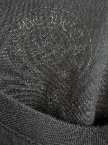 Chrome Hearts Black & White London Horseshoe Logo T-Shirt