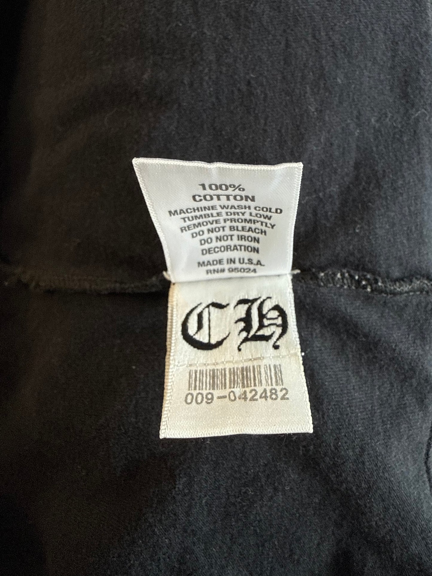 Chrome Hearts Black & White London Horseshoe Logo T-Shirt