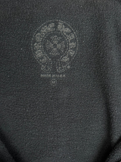 Chrome Hearts Black & White Los Angeles Horseshoe Logo Zip Up Hoodie