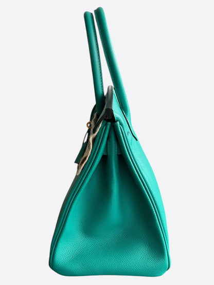 Hermes Vert Verone Epsom & Gold Hardware Birkin 30