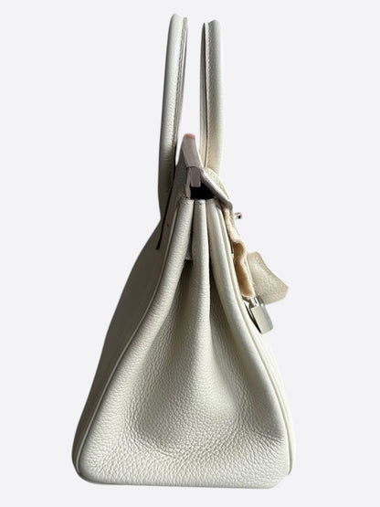 Hermes Craie Togo & Palladium Hardware Birkin 25