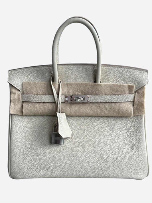 Hermes Craie Togo & Palladium Hardware Birkin 25