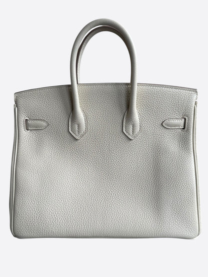 Hermes Craie Togo & Palladium Hardware Birkin 25