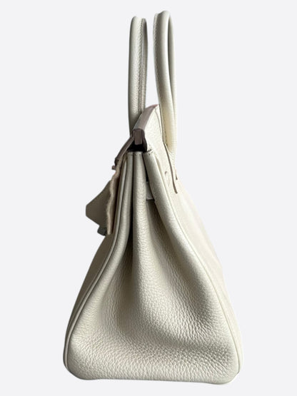 Hermes Craie Togo & Palladium Hardware Birkin 25